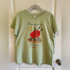 Gildan All You Need is Love and a Garden Women's T